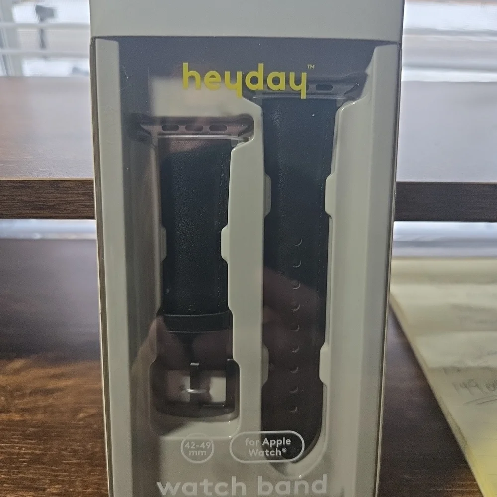 Heyday‎ Black Watch Band for Apple Watch 42-46mm New In Box